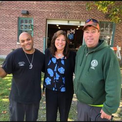 Quiet Cove Riverfront Park - Senator Sue Serino hanging out with the staff at Quiet Cove..