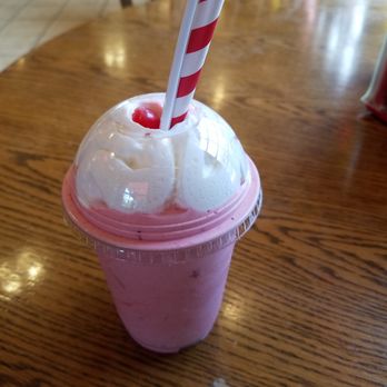 Cammack Station - a Cammack Station Shake with a cherry and whipped cream on top - Sandwiches Near Me - Muncie, Indiana
