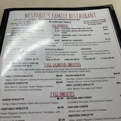 Westfall's Family Restaurant - I think the prices are amazing