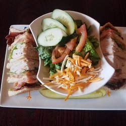 Turkey Club with Side Salad