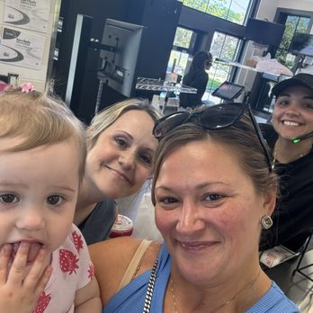 Dunkin' - Smile, baby eating a donut - Coffee & Tea Near Me - Canton, Connecticut