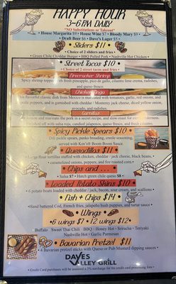 Menu photo 6 Dave's Valley Grill Los Ranchos de Albuquerque, NM