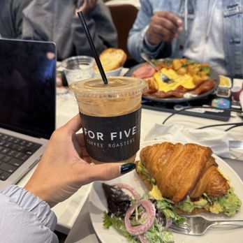For Five Coffee Roasters - Iced hazelnut latte with oat milk - Coffee Roasteries Near Me - Arlington, Virginia For Five Coffee Roasters - Iced hazelnut latte with oat milk - Coffee Roasteries Near Me - Arlington, Virginia
