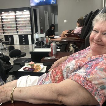 QV Nails Bar - Mom's first deluxe pedicure - Nail Salons Near Me - Fayetteville, North Carolina
