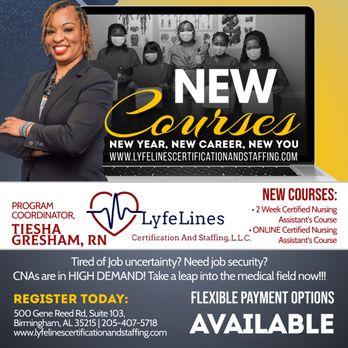 LyfeLines Certification And Staffing - CPR Classes Near Me - Birmingham, Alabama LyfeLines Certification And Staffing - CPR Classes Near Me - Birmingham, Alabama