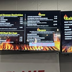 Flame Kabob Grill - Menu