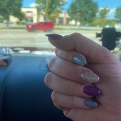 Tami Family Nails - Big 'ol bump on my thumb nail. (this is the result of him "fixing it")