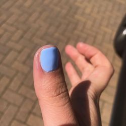 Nails By Sarah - Uneven thumb and huge section without polish...