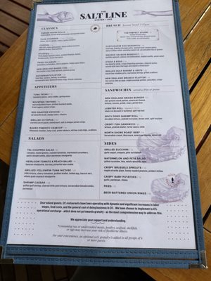 Menu photo 2 The Salt Line Washington, DC, DC Menu photo 2 The Salt Line Washington, DC, DC