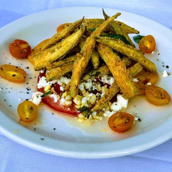 Nana Steak - Heirloom tomatoes with delicious fried okra - Steakhouses Near Me - Durham, North Carolina Nana Steak - Heirloom tomatoes with delicious fried okra - Steakhouses Near Me - Durham, North Carolina