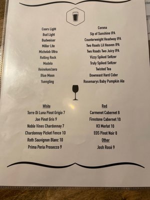 Menu photo 7 Tenth Hole Tavern Glastonbury, CT