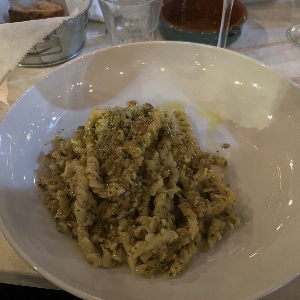 Norma - Busiate al pesto Trapanese - Pizza Near Me - New York, New York