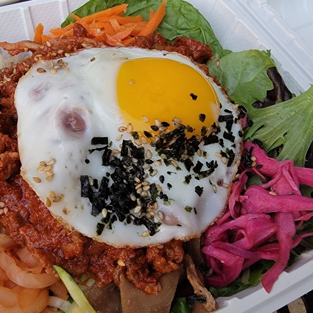 Cafe Moon - Spicy Pork Bibimbap - $17 (as of 9/2021) - Korean Near Me - Kihei, Hawaii Cafe Moon - Spicy Pork Bibimbap - $17 (as of 9/2021) - Korean Near Me - Kihei, Hawaii