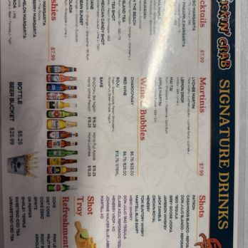 The Kickin' Crab - Drink menu - Seafood Near Me - Haltom City, Texas The Kickin' Crab - Drink menu - Seafood Near Me - Haltom City, Texas