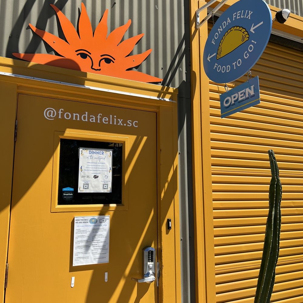 Fonda Felix - This is the door to the shop. - Empanadas Near Me - Santa Cruz, California