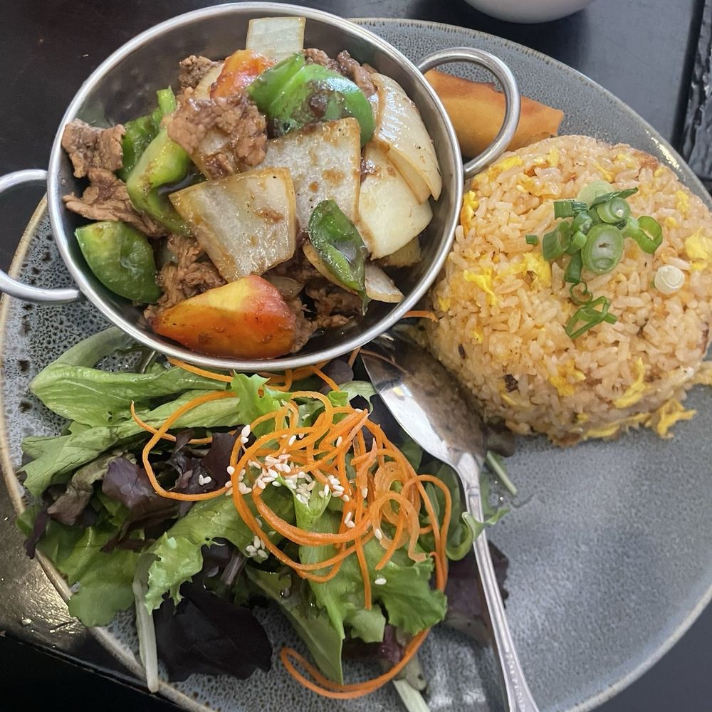 Thai Pepper Steak lunch special Thai Pepper Steak lunch special