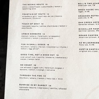 First & Last - Drink menu - Italian Near Me - Phoenix, Arizona First & Last - Drink menu - Italian Near Me - Phoenix, Arizona
