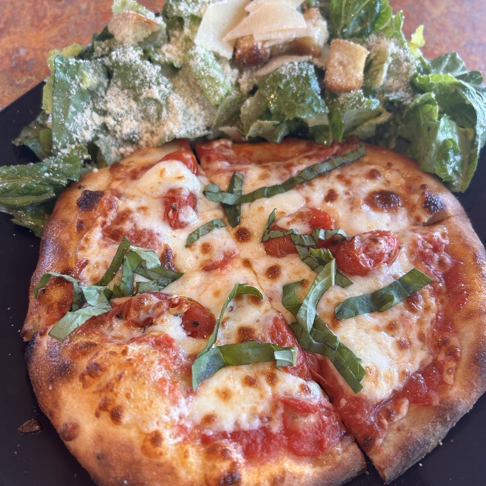 7 inch Margherita with side Caesar salad 7 inch Margherita with side Caesar salad