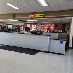 Les Schwab Tire Center - Front counter very clean, very professional.  Price quoted was higher than what i paid. Very nice surprise.  Always impressed with them.