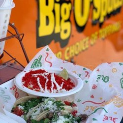 Big O Spuds - Carne asada street tacos with a side bowl of a elotes! Everything was so delicious!