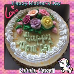 Peach Bavarian Cake for Mother's Day. Peach Bavarian Cake for Mother's Day.