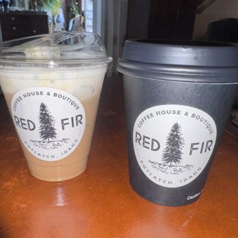Red Fir Coffee House - BlueJay + Almond Milk Latte - Coffee & Tea Near Me - Potlatch, Idaho