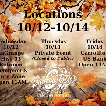 Burnout BBQ - Location Calendar - Food Trucks Near Me