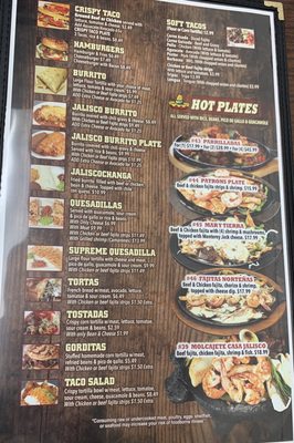 Menu photo 1 Casa Jalisco San Angelo, TX Menu photo 1 Casa Jalisco San Angelo, TX