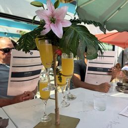 Mimosas for the table Mimosas for the table