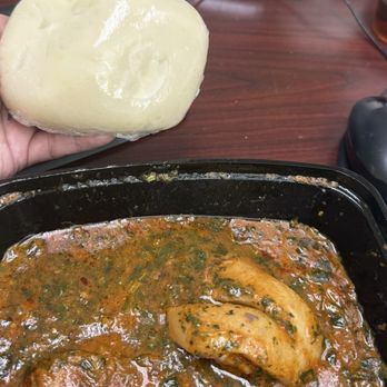 Naija Cuisine - Mixed of both Ewedu & Ogbono with beef & cow skin 10/10 - African Near Me - Sacramento, California Naija Cuisine - Mixed of both Ewedu & Ogbono with beef & cow skin 10/10 - African Near Me - Sacramento, California