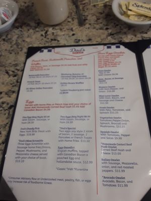 Menu photo 2 Dads Diner Waterbury, CT Menu photo 2 Dads Diner Waterbury, CT