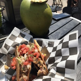 The Taco Joint - Ahi tacos $6 each worth it! coconut water you can get a pina colada in it! - Tacos Near Me - Hollywood, Florida The Taco Joint - Ahi tacos $6 each worth it! coconut water you can get a pina colada in it! - Tacos Near Me - Hollywood, Florida