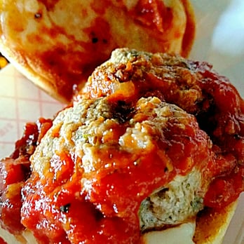 Slingin' Sliders - This bad boy is delish. Meatball slider - Food Trucks Near Me - San Marcos, Texas Slingin' Sliders - This bad boy is delish. Meatball slider - Food Trucks Near Me - San Marcos, Texas