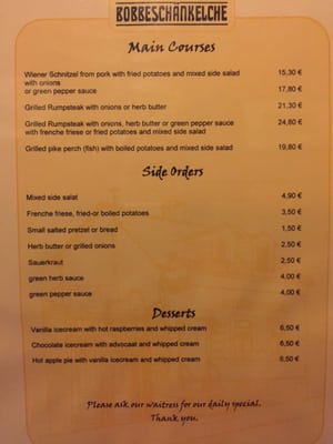 Menu photo 1 Bobbeschänkelche Wiesbaden, HE Menu photo 1 Bobbeschänkelche Wiesbaden, HE