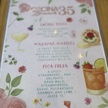 Cocina 35 - Drink menu - Breakfast & Brunch Near Me - Coronado, California Cocina 35 - Drink menu - Breakfast & Brunch Near Me - Coronado, California