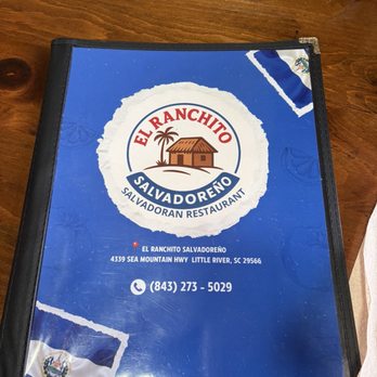 El Ranchito Salvadoreño - Menu - Salvadoran Near Me - Little River, South Carolina
