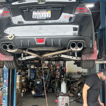 Cypress Muffler Shop - Bent and misalignment correction. - Auto Repair Near Me - Cypress, California