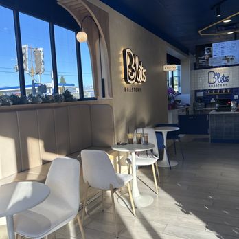 B’Lets Roastery - 12/8/25 Interior, booth/table - Waffles Near Me - South El Monte, California B’Lets Roastery - 12/8/25 Interior, booth/table - Waffles Near Me - South El Monte, California