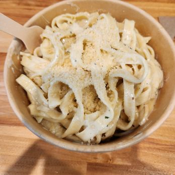 Yummy Cheese Pasta - My bowl of their basic cheese pasta at Yummy Cheese Pasta. - Pasta Shops Near Me - New York, New York Yummy Cheese Pasta - My bowl of their basic cheese pasta at Yummy Cheese Pasta. - Pasta Shops Near Me - New York, New York