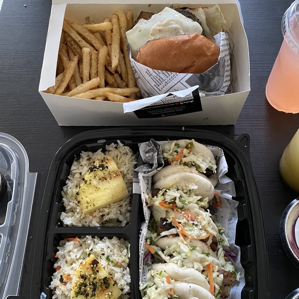 Cali Alley - The Alejandro Burger and Alley Bao Buns - Comfort Food Near Me - Berkeley, California