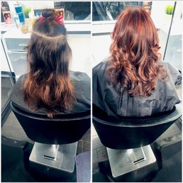 Went yesterday hair done by stylist Lama. What an amazing transformation. I love the color.