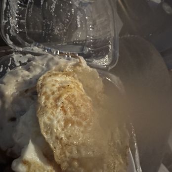 Folktale Coffee & Bakehouse - a fried egg with gravy - Coffee & Tea Near Me - Corbin, Kentucky