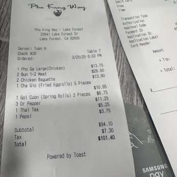Pho King Way - Not worth it - Noodles Near Me - Lake Forest, California Pho King Way - Not worth it - Noodles Near Me - Lake Forest, California