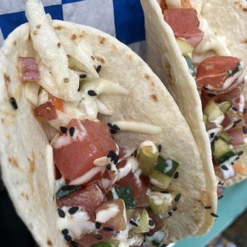 Crabby Joe's Deck & Grill - Tuna tacos: 2 for 17, 3 for 20 - Seafood Near Me - Daytona Beach, Florida