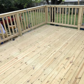 Property Projects Plus - We build all of our handrails with the sides trimmed in wood with a cap on top of them and also have trim on bottom - Decks & Railing Near Me - Nicholasville, Kentucky