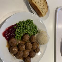 Swedish meatballs plate