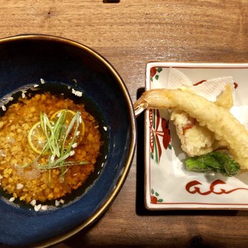wa’z - Buckwheat groats in Soup base and tempura - Japanese Near Me - Seattle, Washington