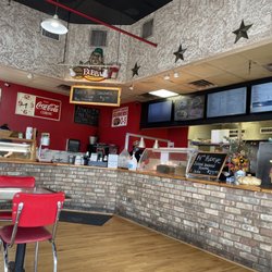 Texas Best BBQ & Burgers - Front counter and menu area