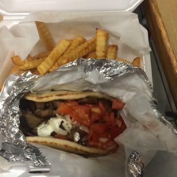 The Spot - Gyro sandwich and bombing delicious fries - Greek Near Me - Gainesville, Florida