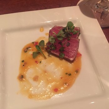 Seasons 52 - Half eaten Ahi Tuna appetizer. I was so hungry I almost forgot to take a picture!! - New American Near Me - Indianapolis, Indiana Seasons 52 - Half eaten Ahi Tuna appetizer. I was so hungry I almost forgot to take a picture!! - New American Near Me - Indianapolis, Indiana